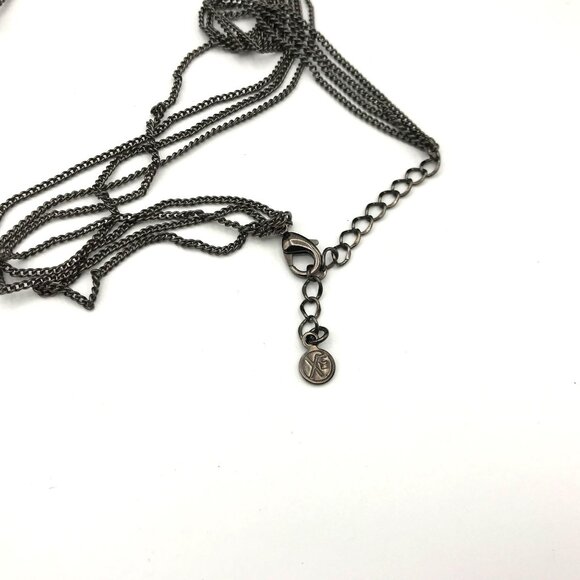 Vintage-Inspired Rhinestone Sunburst Necklace & Earring Set - Picture 9 of 9